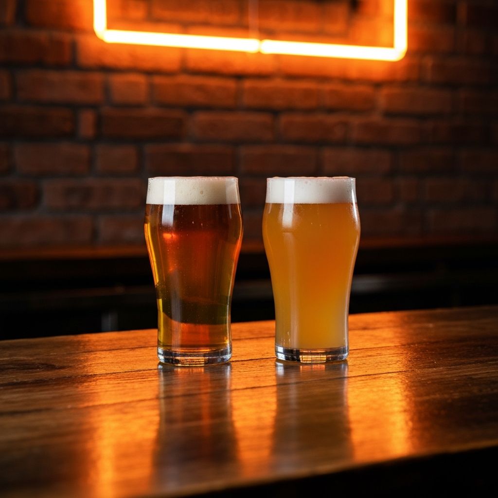 Craft beer selection